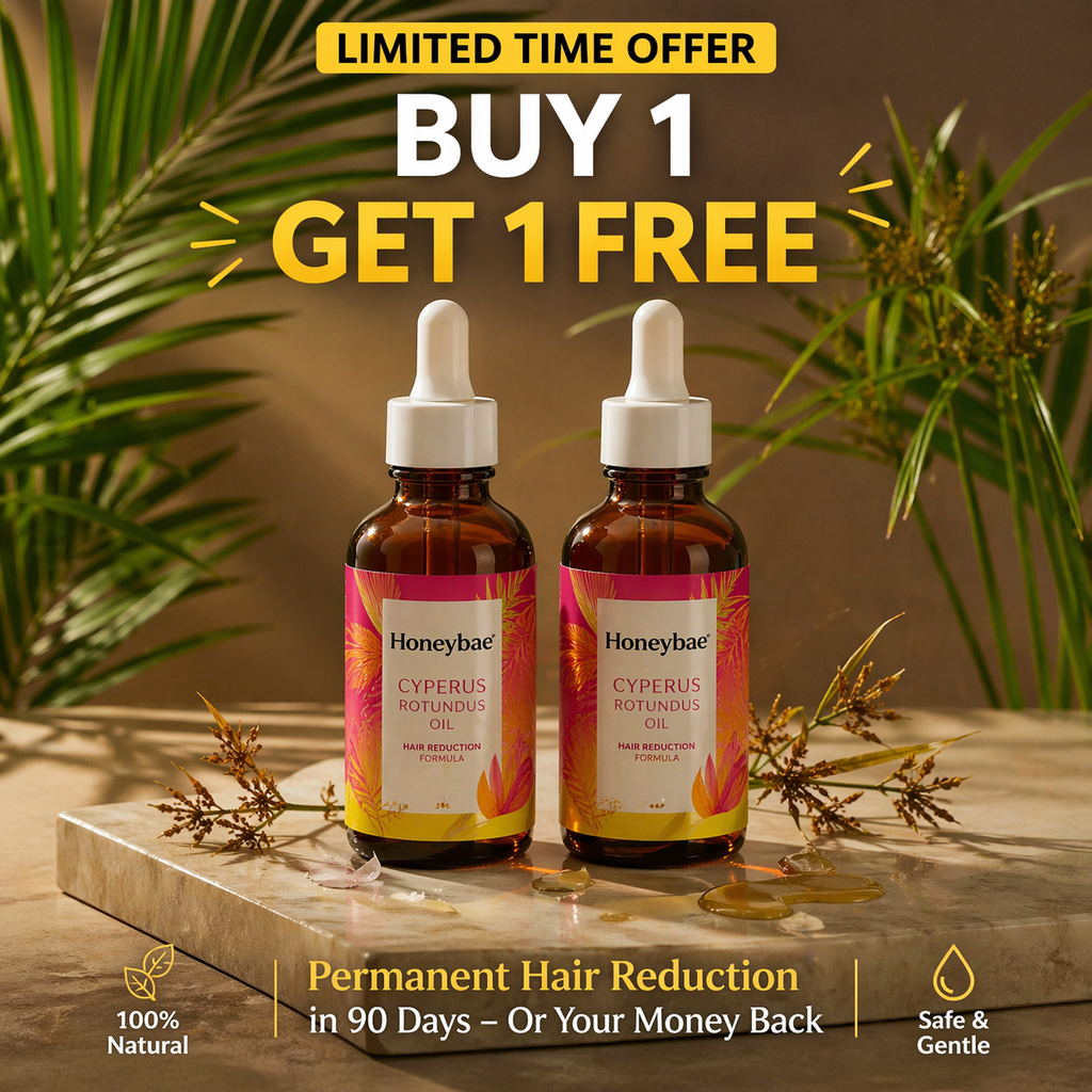 Cyperus Rotundus Skin Serum - Stop Unwanted Hair Growth Naturally - 100% Real [Buy 1 Get 1 Free]